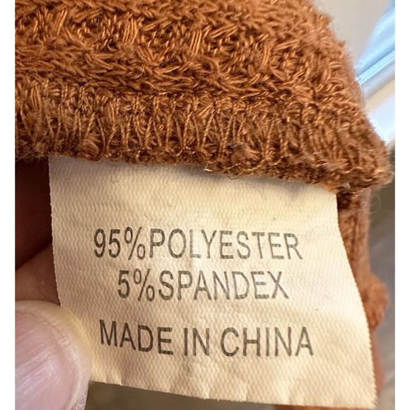 Tickled Teal Women's Long Sleeve Knit Open Front Sweater Cardigan Pockets Sz Med - Picture 6 of 12